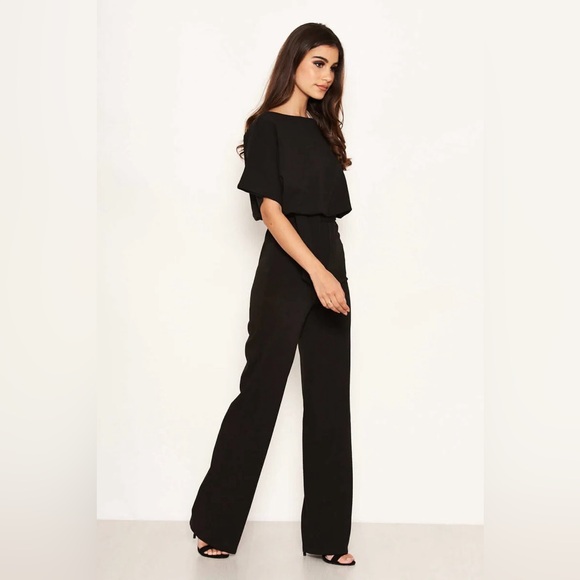 NWT ASOS - AX Paris tie waist jumpsuit - black - Picture 5 of 10